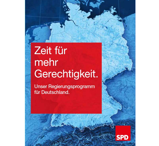Titelbild Wahlprogramm SPD